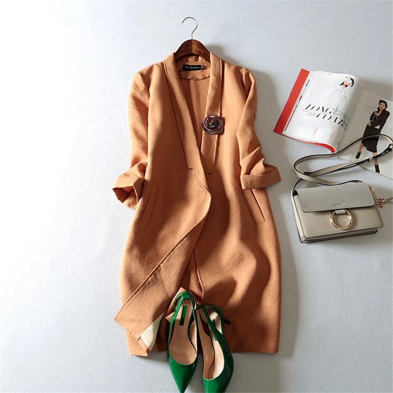 Женский офисный пиджак больших размеров 2020 элегантный модный осенний кардиган M