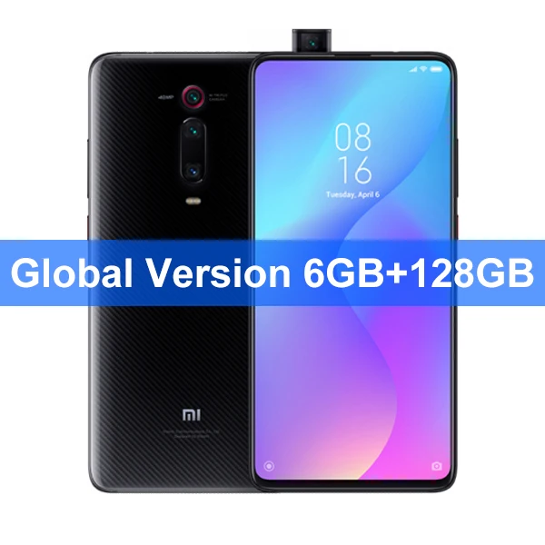 Глобальная версия Xiaomi mi 9T Pro 6GB 128GB(Red mi K20 Pro) 48MP+ 20MP AI камера 6,3" в распознавании экрана 4000mAh NFC - Цвет: 6GB 128GB Black