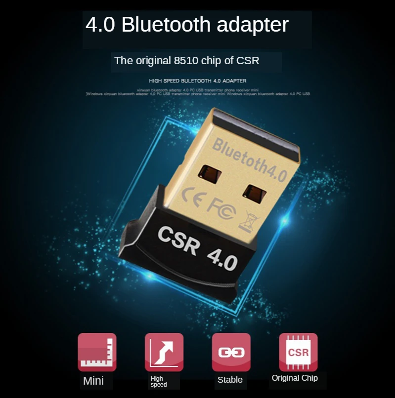 USB адаптер Bluetooth 5 0 для компьютера 4 ПК приемник передатчик Bluetooth|Кабели адаптеры и