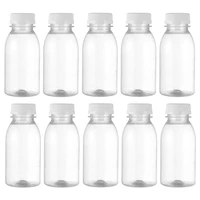 10pcs transparent water bottle plastic beverage bottles 250ml transparent