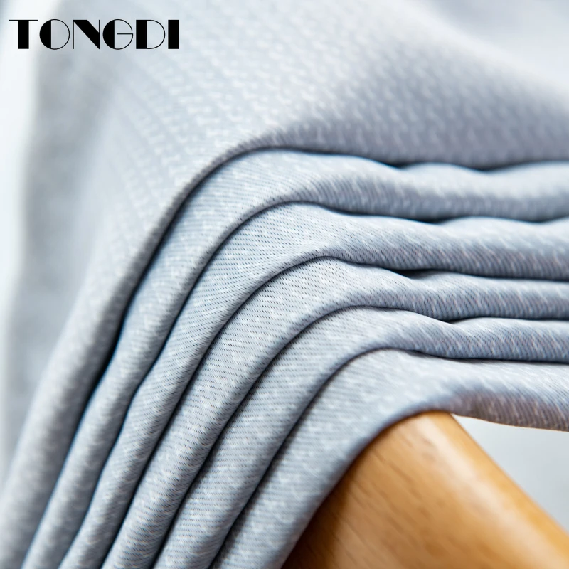 Элегантные цветочные затемняющие шторы TONGDI с принтом листьев