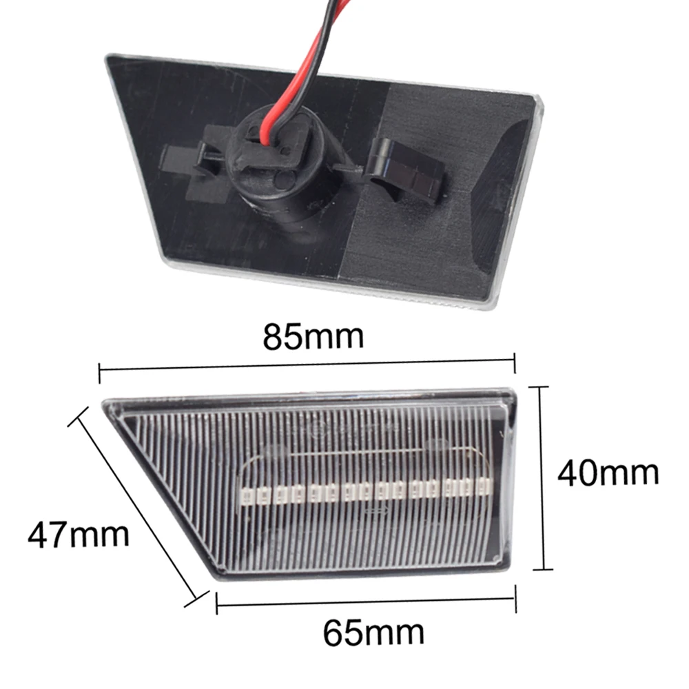 Светодиодные динамические боковые габаритные огни указателя поворота для Opel Vectra