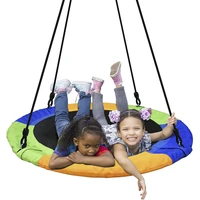 children pet swing 100cm large capacity round hammock hanging tree chair kid backyard play equipment outdoor round mat toys gift