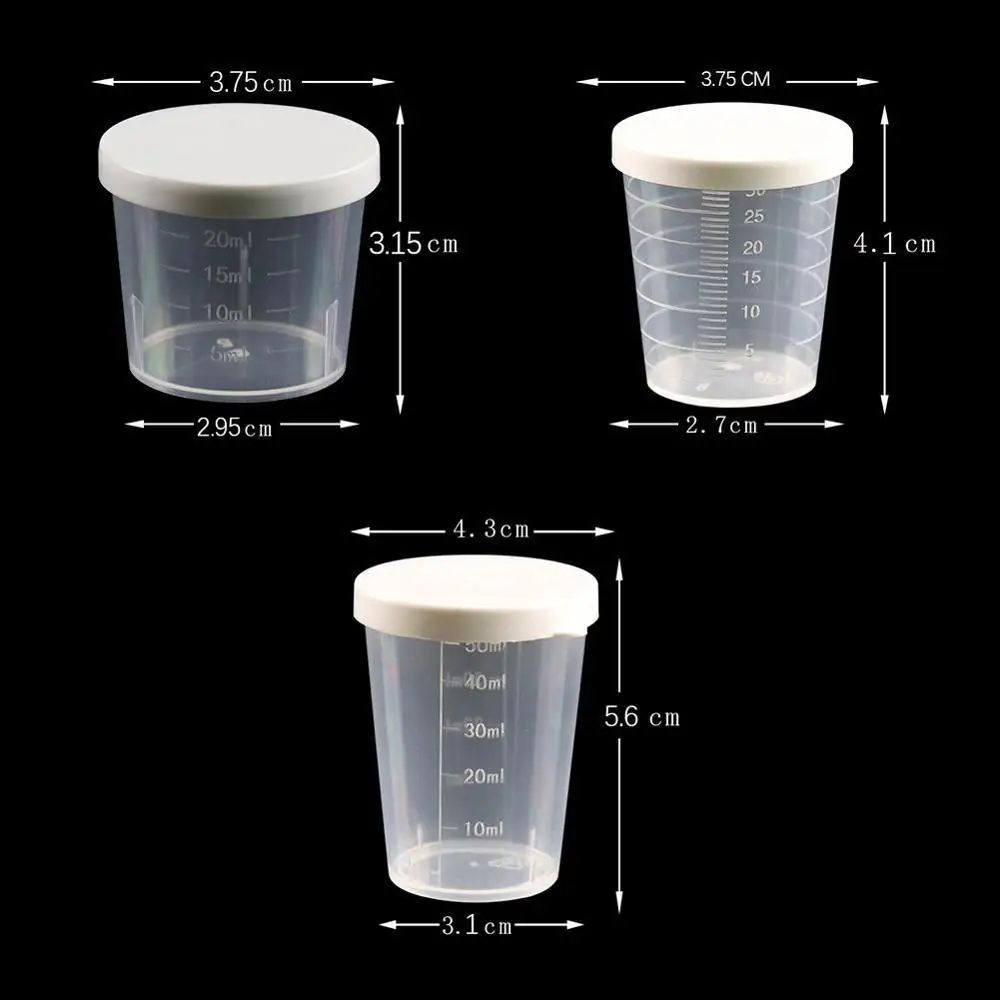 

20/30/50ml Clear Plastic Graduated Measuring Cup For Baking JugCup Container Measure Multifunctional Measuring Beaker Liqui J1G3