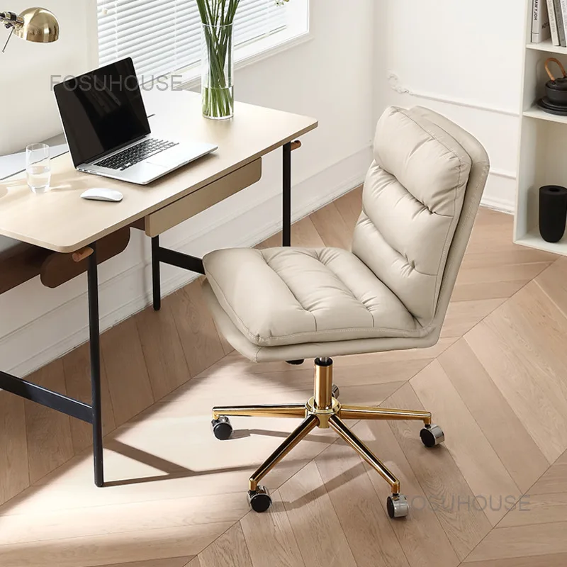 Light Luxury Computer Chair Nordic Home Office Chairs Bedroom Swivel Lift Gaming Furniture Lazy Boss | Мебель