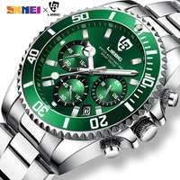 2022 new arrival luxury brand mens quartz clock full steel wristwatches dive 30m waterproof sport watch relogio masculino l2011