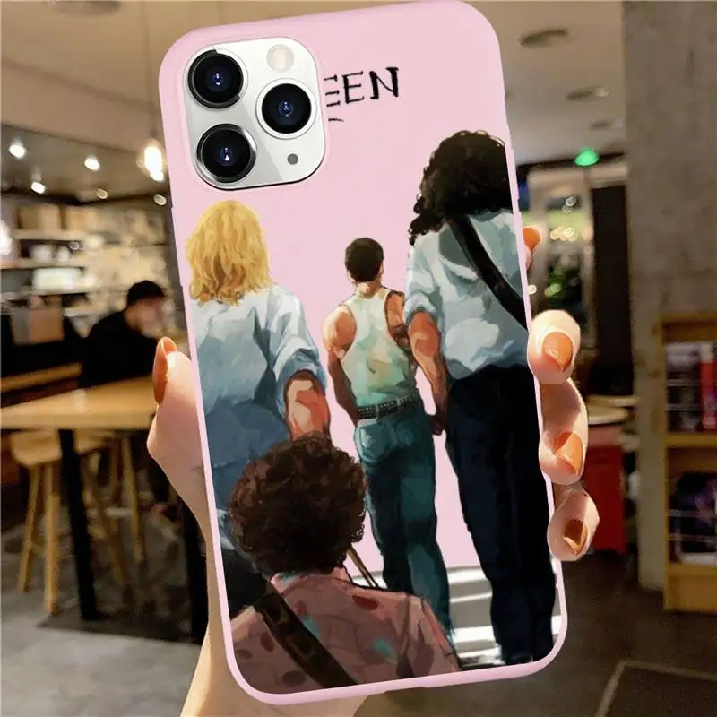 

Freddie Mercury Queen band Anti-fall luxury Phone Case cover Candy Color for iPhone 6 7 8 11 12 s mini pro X XS XR MAX Plus