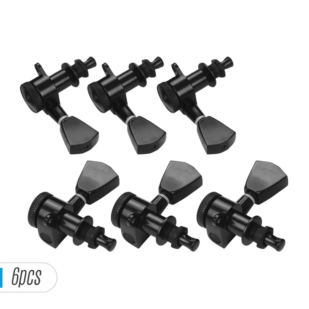6 in 1 Durable 3L3R Guitar String Tuning Pegs Locking Tuners Machine Heads Knobs for Acoustic Electric Guitars Replacement Parts | Спорт и
