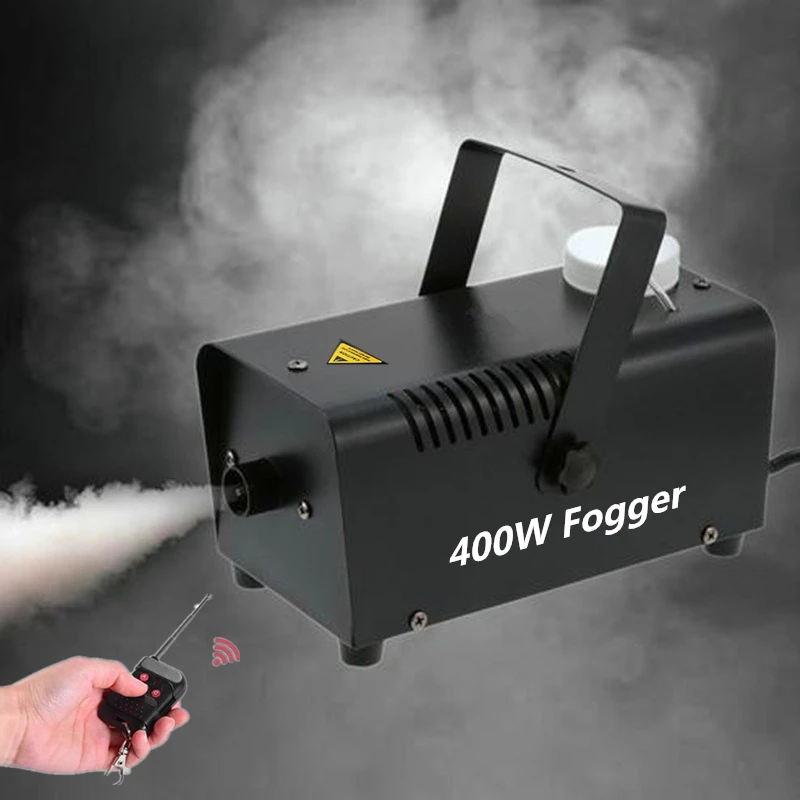 Fog Machine/Smoke Machine With Wireless Remote Control, Quick Heatup Time Stage Effects Fogger Ejector, Party Show Fog Machine