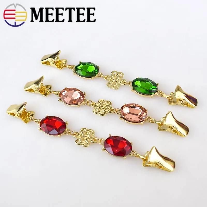 2 шт. Европейский ретро Кристалл кардиган клип одежда стразы декоративные