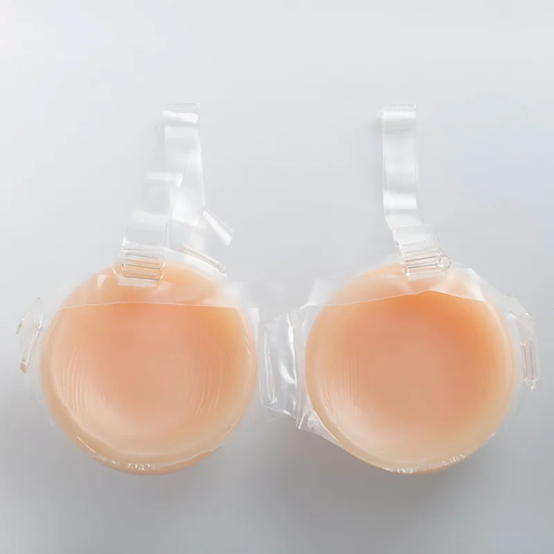 Круглые ремни на силиконовой груди 500 г до 1200 протезы поддельные накладные