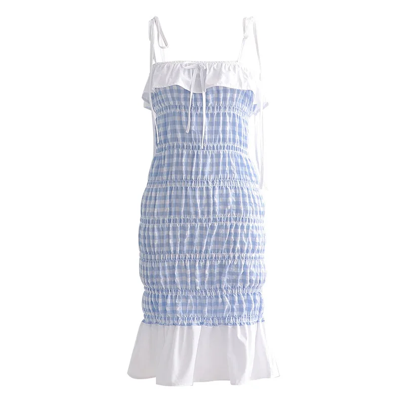 Европа и США Женская одежда оптовая продажа 2020 лето новое платье с тонкими