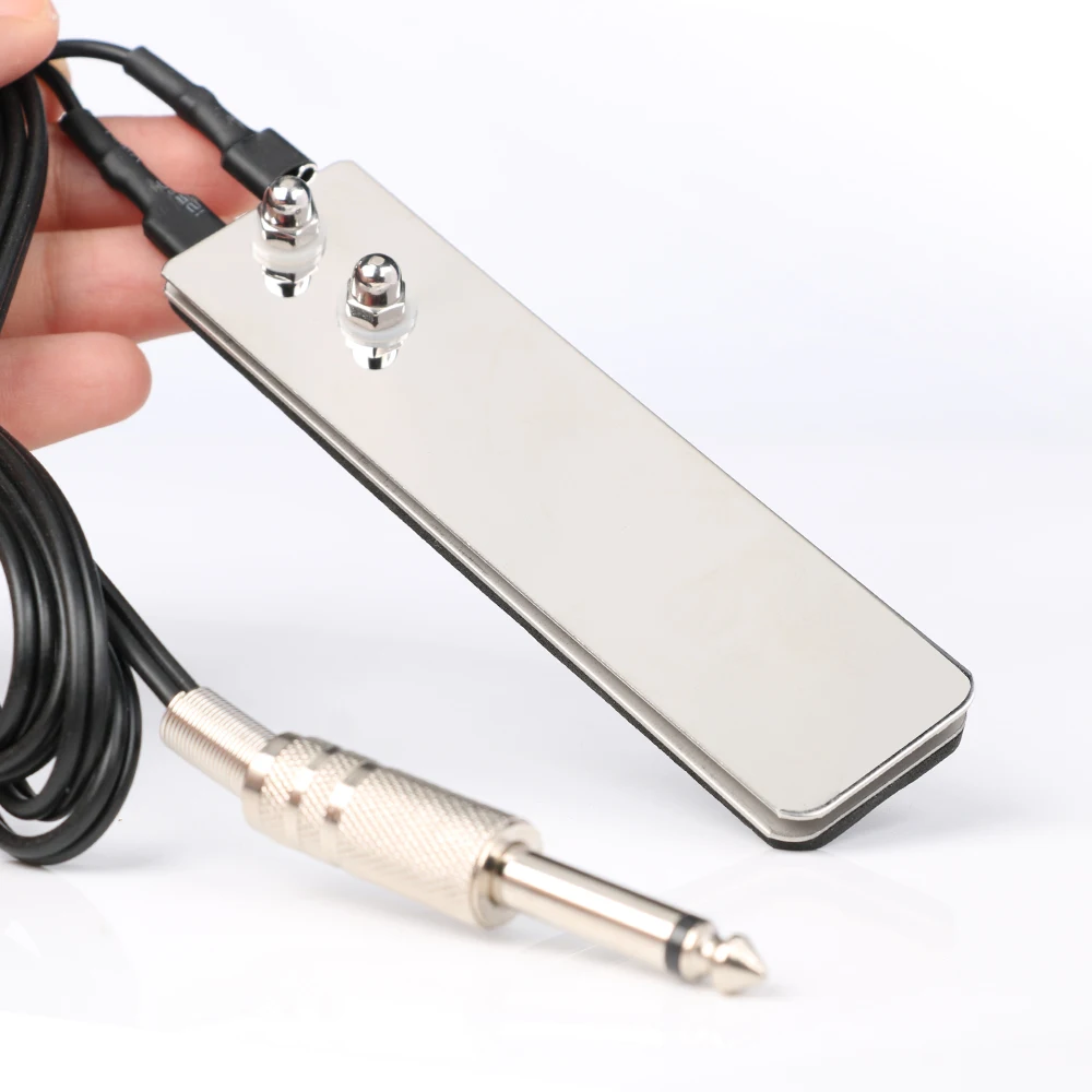 

Tattoo Power Supply Foot Switch Machine Mini Stainless Steel Sensitive Square Pedal 1.5m Clip Cord Tattoo Accessories
