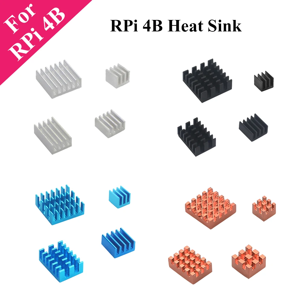 Радиатор для Raspberry Pi 4 радиатор Model B 4B|Аксессуары демонстрационных стендов| |