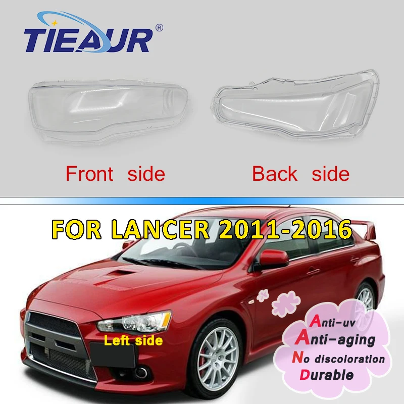 

Headlight Transparet Glass Lens Cover for Lancer 2011 2013 2014 2015 2016 2012 Headlamp Clear Shell Auto Mask Replacement DIY