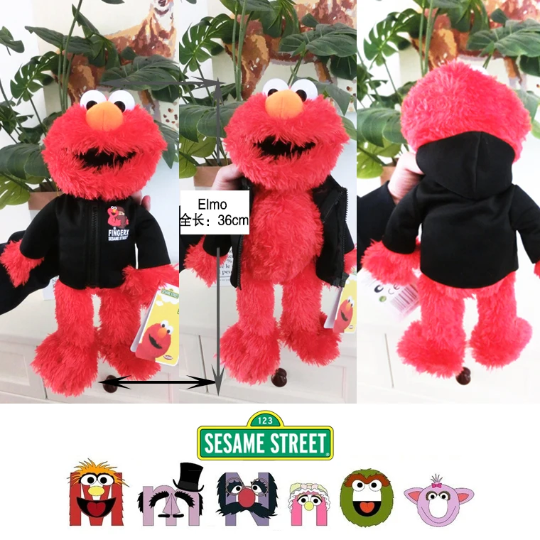 30-40cm Sesame Street CookieMonster Elmo Abby grovey Big bird Soft Plush Toy Dolls Worth Collection Toys gift for kids |