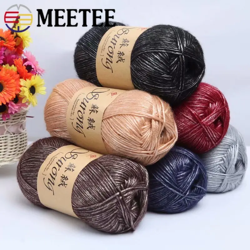 Meetee 3 шт длинный бархатный Золотой Серебряный яркий Шелковый хлопок льняная