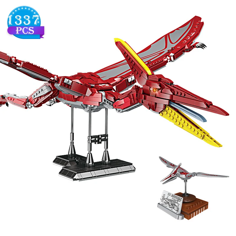 

Новый конструктор серия фильмов динозавр Юрского периода парк животных мир Pterodactyl модель животных детские игрушки подарки для парня