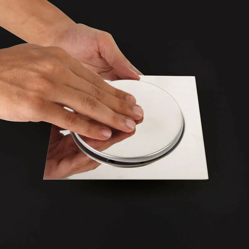 Пресс-Тип Напольная дренажная педаль Тип напольная сливная душевая Квадратная