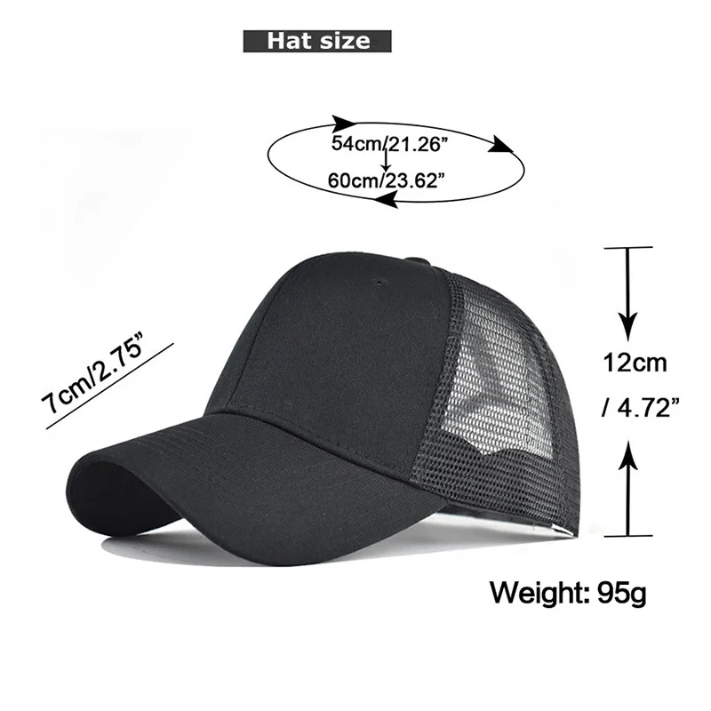 

FS 2020 Blank Trucker Cap Mesh Baseball Cap For Men Breathable Red Blue Sun Protect Summer Women Hat Chapeu Masculino