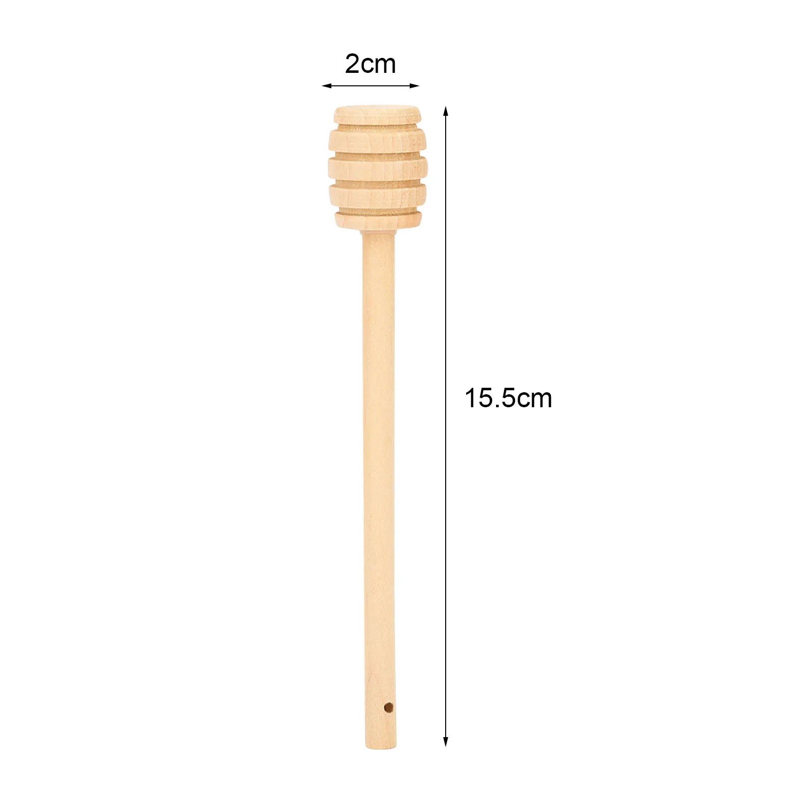 

4Pcs Creative Wood Honey Splash Bar Jam Coffee Milk Stirring Rod Dipper Hammer