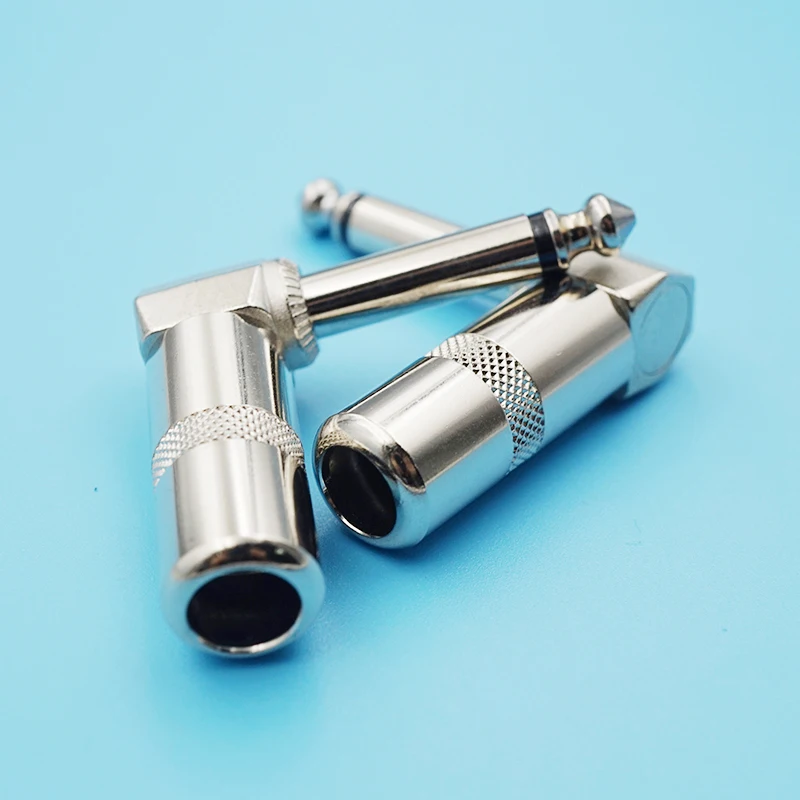 10 шт. металлический 6 35 сварочная головка моно аудио разъем Sophomore Локоть L образный