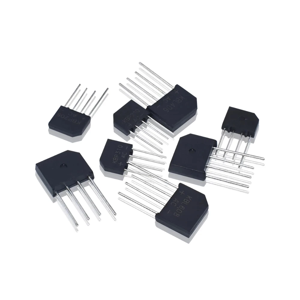 

5PCS KBL406 KBL410 KBL608 KBL610 2A-6A 600V-1000V KBP206 KBP210 KBP307 KBP310 Single Phases Diode Rectifier Bridge Wholesale
