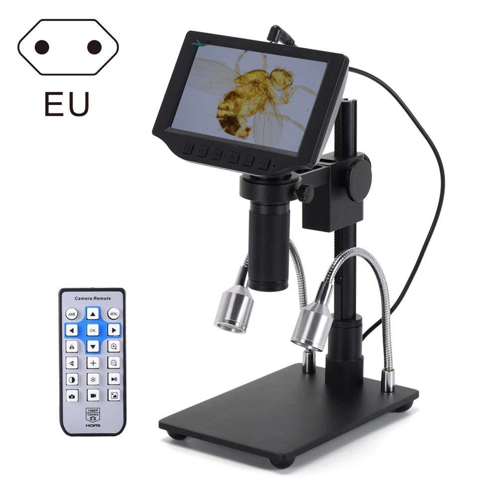 5 дюймовый экран 16MP HDMI USB цифровой промышленный микроскоп камера с 150X объективом