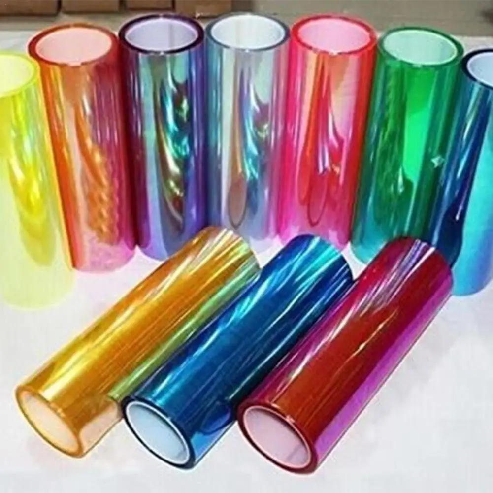 

9 Color Car Lamp Film Car Light Headlight Taillight Tint Vinyl Film Sticker Sheet Fog Light Rear Lamp Matt Smoke Film 30*100cm