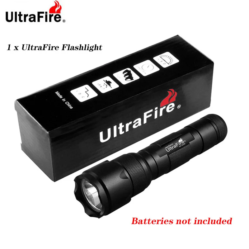 Suit C UltraFire Портативный светодиодный светильник-вспышка XML-T6/L2/V6 Лампа 18650 аккумулятор Высокая мощность перезаряжаемый фонарь охотничий светильник - Испускаемый цвет: Suit C