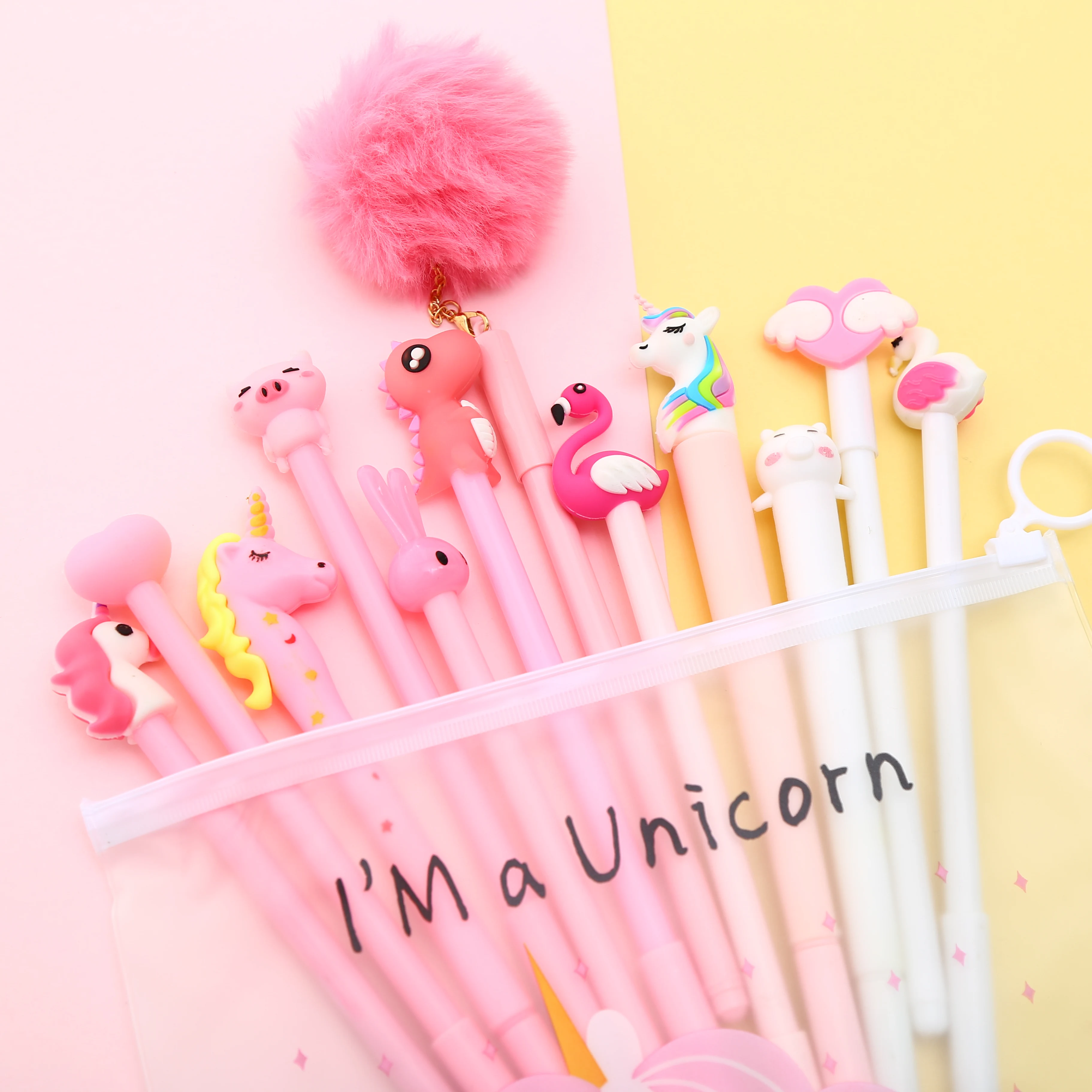 12 шт. милые гелевые ручки для Стича из альпаки кактус Kawaii офисные школьные