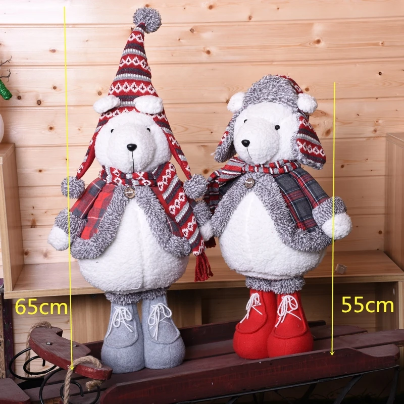 Большие navidad куклы мышки рождественские украшения Navidad фигурка медведь рождественские украшения для дома год adornos de navidad