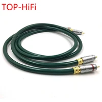 top hifi pair type 2 gold plated rca plug audio cable 2rca male to male interconnect cable for furu ch fa 220