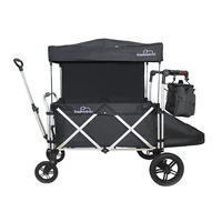 stroller wagon parent organizer and car seat adapter adjustable handle bar removable canopy