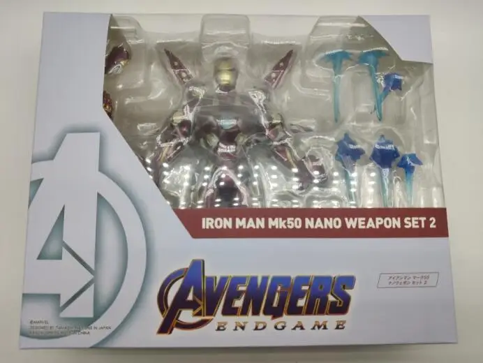 Marvel Avengers Ironman MK50 набор нано оружия VOL.2 ENDGAME фигурки подарки игрушки для