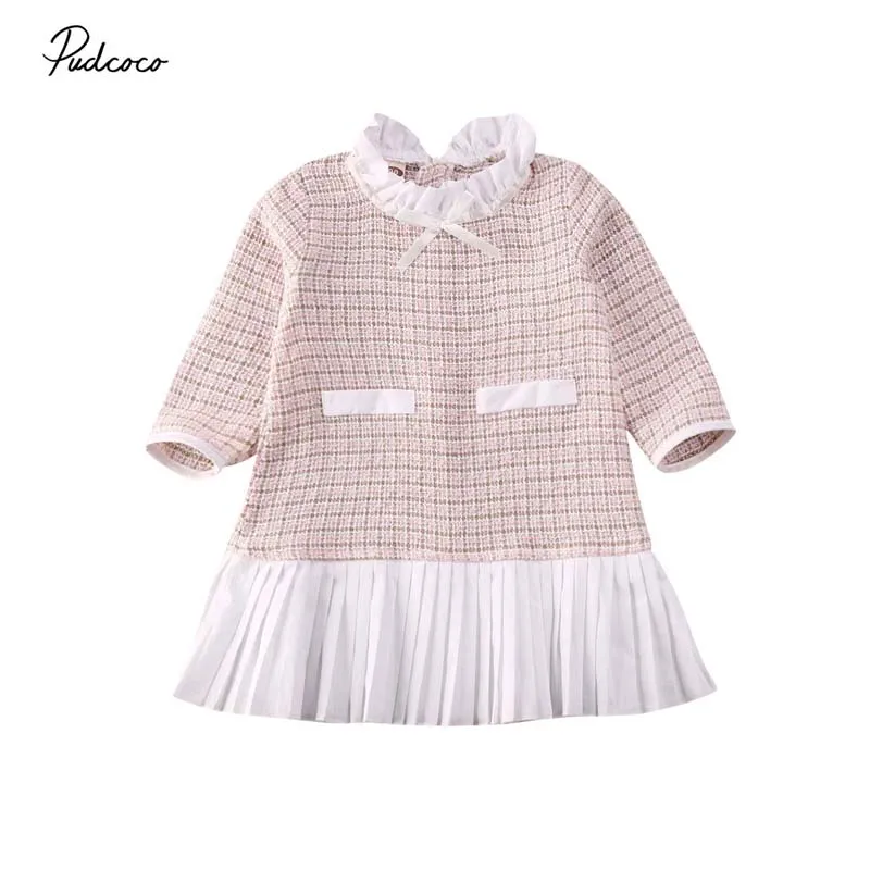 2020 Baby Spring Autumn Clothing Princess Kid Girl Formal Shift Dress Christmas Thanksgiving Party Elagant Gown 1-5T | Детская одежда и
