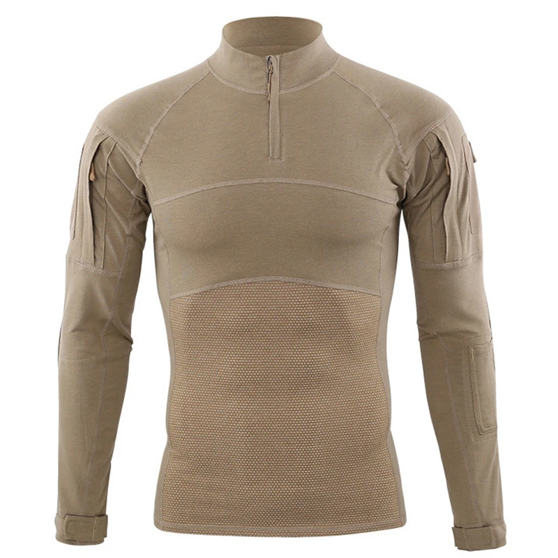 Рубашка походная тактическая с длинным рукавом армейские боевые футболки в