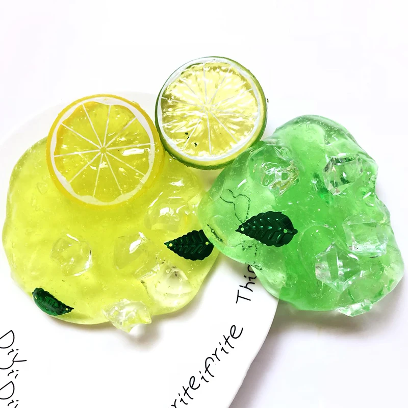 200pc Simulated Ice Cube DIY Slime Supplies Filler Decoration Lizun Toys Fluffy Charms Accessories Acrylic Crystal Stone |