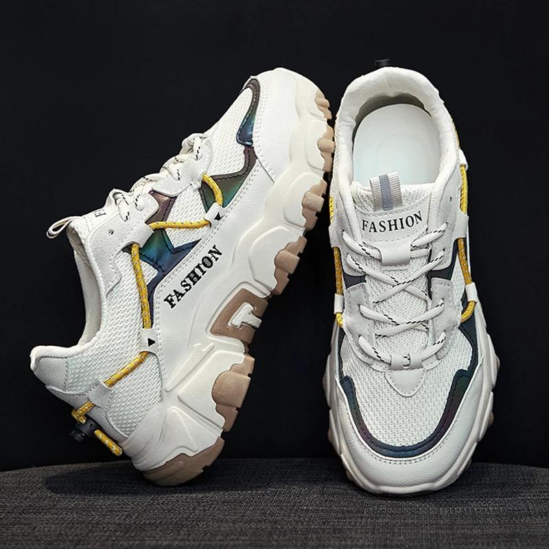 Женские массивные кроссовки Вулканизированная подошва классические