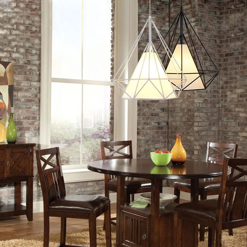 Металлическая подвессветильник лампа E27 в стиле ретро Минималистичная железная