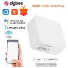 Zigbee, совместимый с Bluetooth Wi-Fi 3-режимный концентратор для приложения Tuya Smartlife, дистанционное управление, работает со шлюзом Alexa Google Home, автоматизация