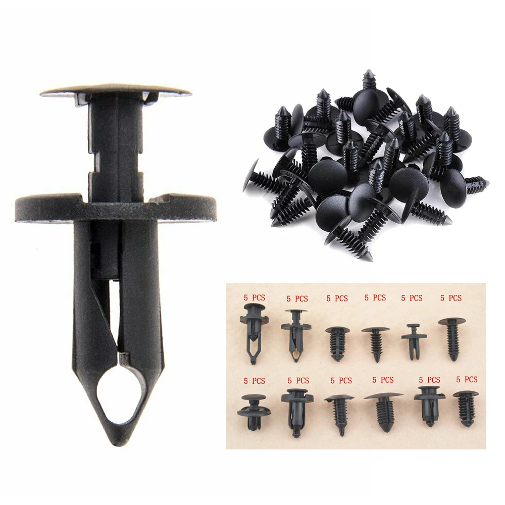 

60pcs/kit Rivets Car Replacement parts 12 different sizes Accessories Body Clip