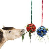1pcs horse treat ball hay feeder toy ball hanging feeding toy for horse horse goat sheep relieve stress horse feeder treat ball