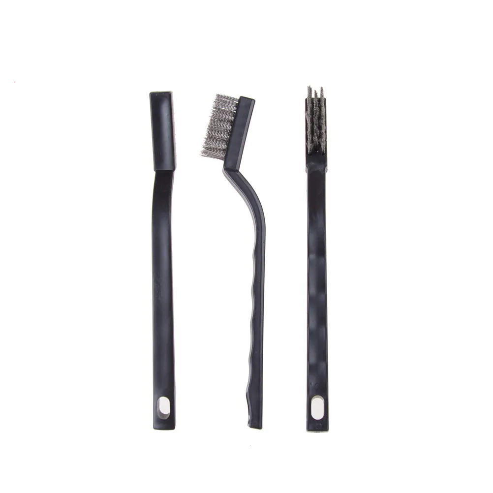 

3pcs/set Mini Stainless Steel Remove Rust Brushes Mini Brass Cleaning Polishing Detail Metal Brushes Clean Tools Home Kits