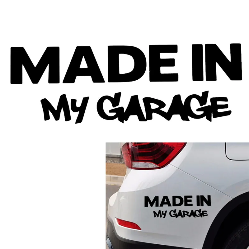 1x сделано в моем наклейка для гаража Стикеры Виниловая JDM шокер на автомобильное