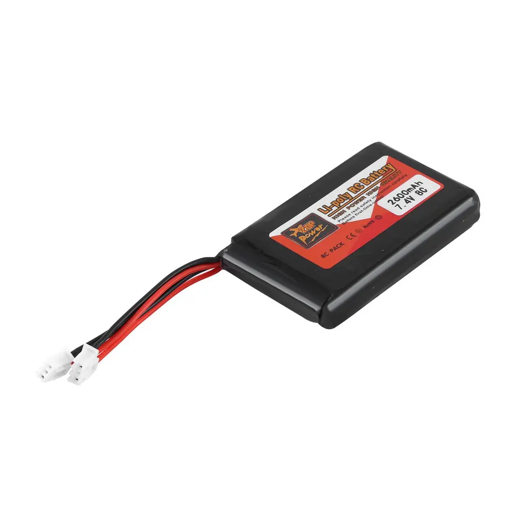 

ZOP Power 7.4V 8C 2600mAh SM704665 Lipo Battery For FrSky Taranis Q X7 Transmitter Rc Spare Part Rechargeable Battery