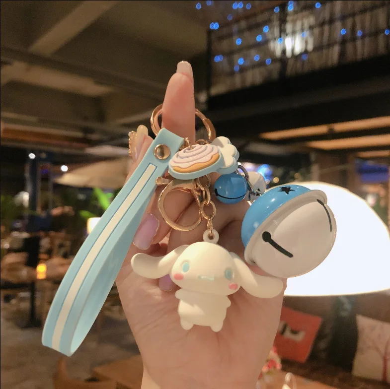 

Cute Anime Kuromi Melody Keychain Kawaii Cartoon Big Eared Dog Frog Pudding Dog Penguin Women Bag Pendant Key Chain Best Gift