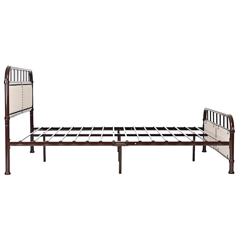 Металлическая рама для кровати Queen size платформа кровать с мягкой панелью