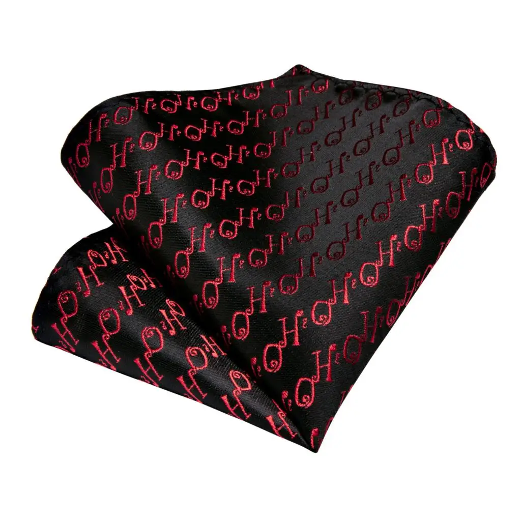 Подарочный мужской галстук черный красный Шелковый Рождественский для мужчин на