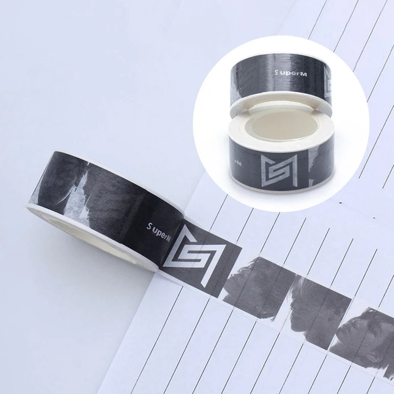 KPOP Paper Tape Got7 TWICE EXO SUPER M Photo Sticker Masking Scrapbook Notebook Cute Washi | Канцтовары для офиса и дома